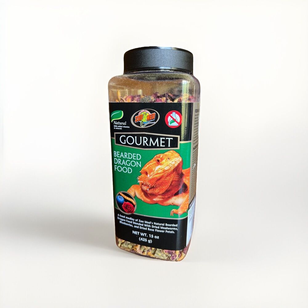 Zoo Med Gourmet Bearded Dragon Food - 15 oz Mealworms